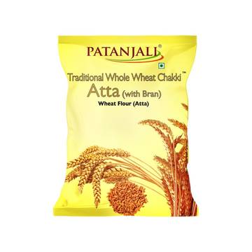 Patanjali Whole Wheat Chakki Atta (with Bran) 5 kg